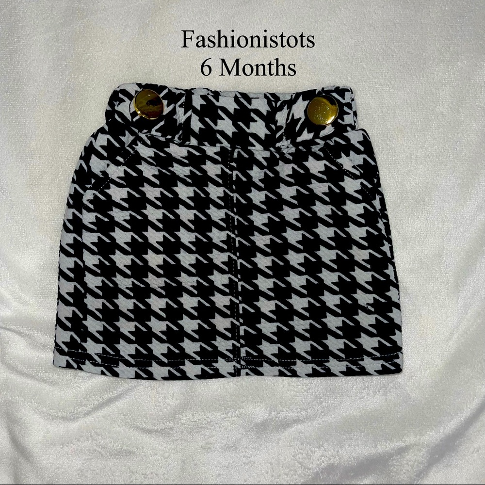 Houndstooth Skirt